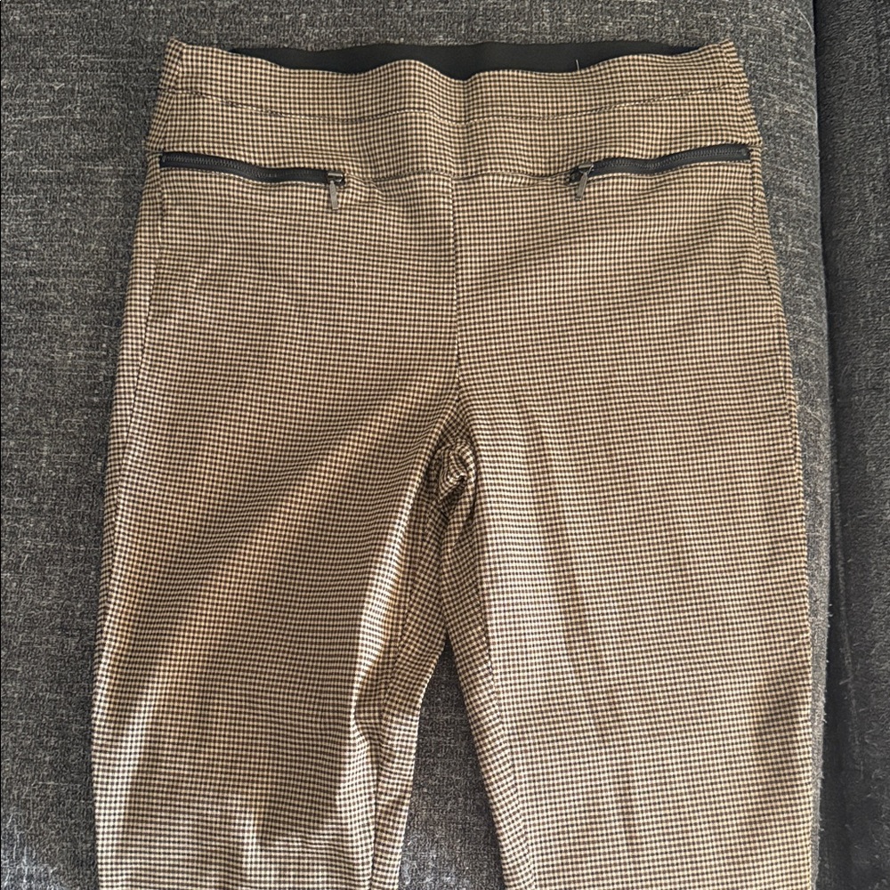 Candies large Stretch Houndstooth Ponte Pants with Zip Pockets